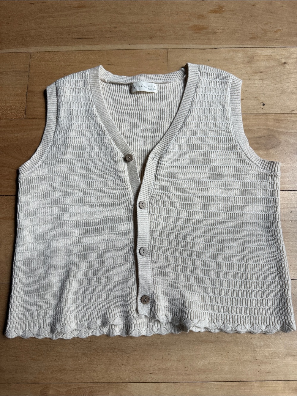 Rylee + Cru Cream Ribbed Knit Top